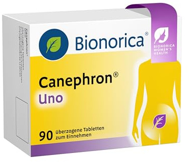 Canephron Uno, 4-fach Wirkung bei Blasenentzündung mit einer einzigartigen Pflanzenkombination gegen Schmerzen, Brennen, Krämpfe und Bakterien, für Erwachsene und Jugendliche ab 12 Jahren, 90 St