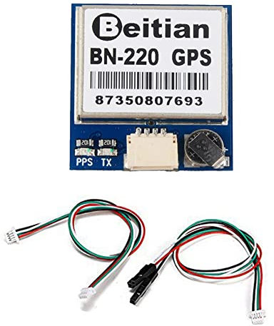 Geekstory BN-220 Dual GPS Glonass Modul Navigation TTL Level 9600bps + GPS Passive Antenne pour Arduino Raspberry Pi Pixhawk F3 CC3D Betaflight F4 Flight Control
