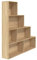 vidaXL Bücherregal Raumteiler Treppenregal Stufenregal Standregal Regal Raumtrenner Wandregal Aktenregal Sonoma-Eiche 155x24x160cm Holzwerkstoff