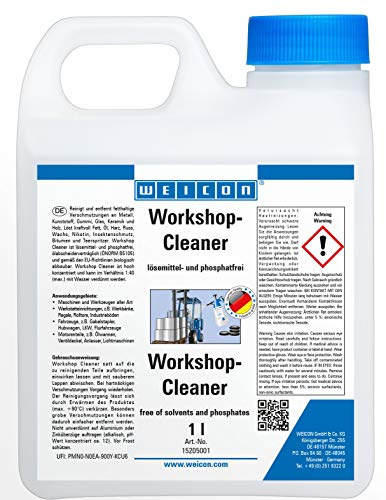 WEICON Workshop Cleaner 1 L, biologisch abbaubarer Universalreiniger, für Hochdruckreiniger & Teilewaschmaschine