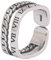 ForFox Retro Vintage 925 Sterling Silber Römische Zahlen Ring für Herren Damen Offen und Verstellbar