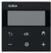 GIRA Raumtemperaturregler Display System 5393005 Schwarz matt, Aluminium, 21 x 16 cm