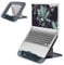Leitz Höhenverstellbarer Laptopständer, Kompakte Laptop-Erhöhung mit 4 Höhen für 13“-15“ Notebooks, 80% recycelter Kunststoff & 100% recyclebar, IGR-zertifiziert, Ergo Cosy Serie, Dunkelgrau, 64260089
