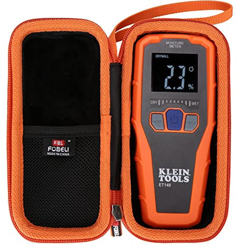 FBLFOBELI Hard Storage Portable Case for Klein Tools ET140 Pinless Moisture Meter, EVA Protector Travel Carrying Case(Case Only)