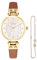 VICTORIA HYDE Damenuhr Damen Analog Quarz Armbanduhr mit Edelstahlarmband Rose Gold Damen Uhren (Braun)