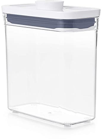 OXO Good Grips POP Container - Airtight Food Storage - 1.2 Qt Rectangle (Set of 4) for Pasta and More