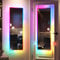 LVSOMT Miroirs Muraux avec éclairage, LED miroir porte, RVB miroir chambre mural, miroir porte suspendu, long miroir pour porte, rectangulaire miroir entree, Convient salons, chambres, couloirs, bains