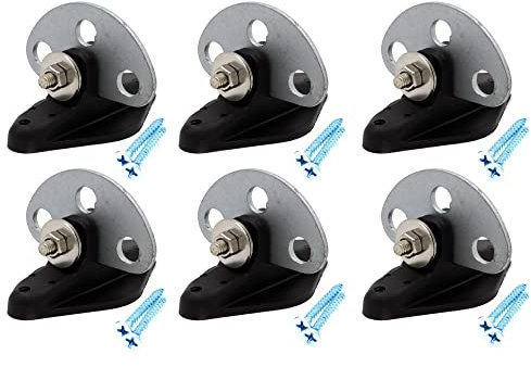 6 pcs pinlock insulators with 3 Point Gate Connector, Electric Fence Gate End