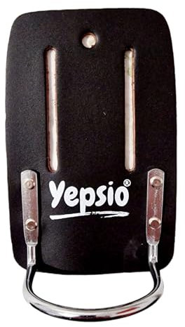 YEPSIO Fixed Leather Hammer Holder Holster Heavy Duty, Strong Steel Loop, Suitable for Builders, Carpenter's, Electricians, Plumbers YHH-27