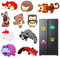 Beautiful Animal Fridge Magnets,Silicone 3D Cartoon Zoo Animal Fridge Magnet,Fridge Magnets for Kids Suitable for Whiteboard Preschool Lessons,Home,Classroom (10 Pieces)