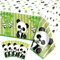 4 Nappes à Thème Panda 220x130cm - Décor pour Fête d'Anniversaire des Enfants et Bébé