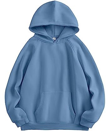 ANRABESS Hoodies for Women Oversized Fleece Sweatshirts,deep blue,L