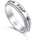 S925 Sterling Silber Keep Going Spinner Zappeln Angst Sorgen Linderung Langeweile Autismus Band Ringe für Frauen Männer(54.4)