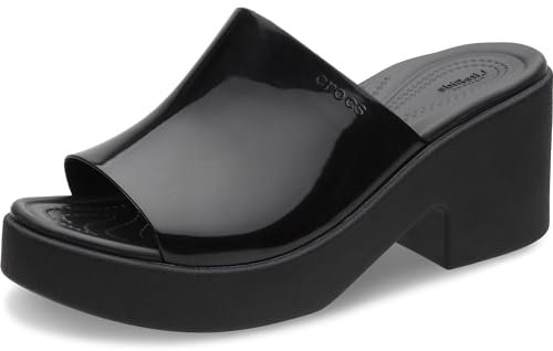 Crocs Donna Brooklyn Slide Heel Sandalo, Black, 41/42 EU