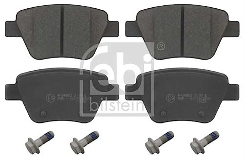 FEBI BILSTEIN Bremsen Set Bremsscheiben Scheibenbremsen Ø272 Voll hinten + Bremsbeläge Bremsklötze für Touran Golf VI Caddy III Kombi Beetle Cabriolet EOS Scirocco Jetta Passat