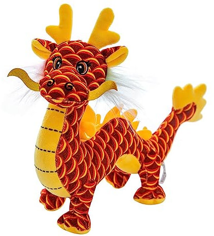 Dragon Plüsch Figur Kuscheltier Drachen Plüschpuppe Spielzeug, Dragon Stofftier Kuscheltier Spielzeug Ausgestopftes Tier Plüschkissen Gefüllt Wurfkissen Plüschpuppe Geschenk für Kinder