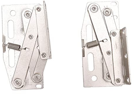 2 Juegos de bisagras para Puertas de armarios, bisagras de Tijera para Puertas abatibles hacia Abajo de 45 Grados, Accesorios de Hardware para Muebles