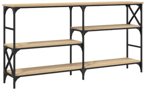 vidaXL Konsolentisch Sonoma-Eiche 150x29x76,5 cm Holzwerkstoff