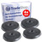 4x Trade-Shop Aktivkohlefilter Ø230mm kompatibel mit Faber Rex Wpro Smeg Viva Zerowatt Dunstabzugshauben ersetzt CZ5101X0 Z5101X0 VVZ11V10 11005728 11005736 11005732