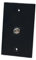BOPLAT 1 Port Coax Cable Wall Plate Black - Single Gang Coaxial Cable Outlet Cover Plate for Cable TV/Antenna