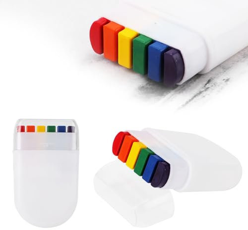 2pcs Peinture pour le Visage Fierté, Bâton de Pinceau pour Éventail à Rayures Arc-En-Ciel Crayon pour le Visage Arc-En-Ciel pour le Maquillage de Fête de Célébration du Défilé de la Fierté Gay