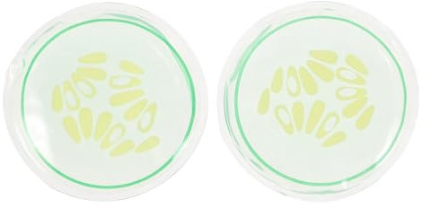 minkissy 2 Stück Heißes Und Kaltes Kompressen Gel Runde Augenklappe Eis Augenpflaster Wiederverwendbar Kühles Augenpad Kühlende Augenabdeckung Für Kühlende Eis Augenpads Kühlendes