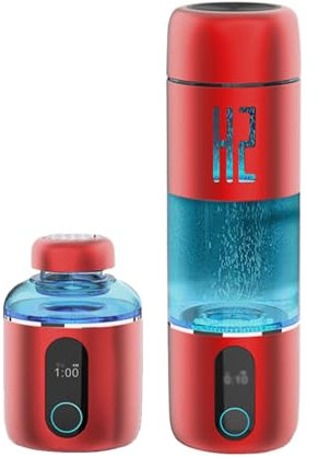 FXNFXLA Botella De Agua De Hidrógeno, Generador De Agua De Hidrógeno con Tecnología SPE/Pem, Generador Ionizador De Agua De Hidrógeno, Máquina Portátil De Agua De Hidrógeno para El Hogar