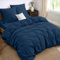 Dreamzie Parure de Lit 140x190 4 Pièces Housse de Couette 240x220 cm + Drap Housse 140x190 cm avec 2 taies d'oreillers 65x65 cm 240x220 Parure 100 Fils/cm² en Microfibre - Oeko-Tex