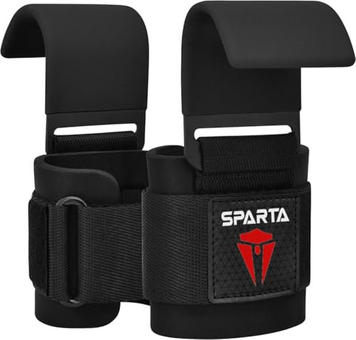 Weight Lifting Hooks Straps - Gym lifting Hooks Neoprene Padded Wrist Wraps, Non-Slip Rubber Grip, Deadlift, Powerlifting, Chin-Ups,Pull ups Fitness Training, Gym Workout for Men and Women