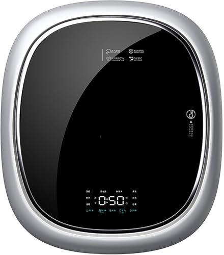 GEJLELDS Lavadora y Secadora Completamente automática, Lavadora Frontal URG, Lavadora compacta eléctrica de Pared, Lavado a Alta Temperatura, para baño, Cocina