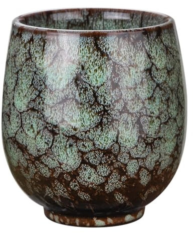 sourcing map Chinese Ceramic Teacup 5.41oz Traditional Gong Fu Tea Set Japanese No Handle Small Tea Cup for Mate Tea Coffee Wine Drinks, Indigo