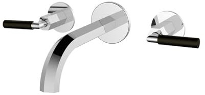 dual Lever Basin Mixer taps Bathroom Sink tap Basin taps Mixers for Bathroom,Chrome,b