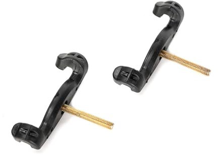 Ruimou Violine-Schulterstütze, lange Füße, 2 Stück, Schwarz, für Violine 3/4 und 4/4