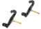 Ruimou Violine-Schulterstütze, lange Füße, 2 Stück, Schwarz, für Violine 3/4 und 4/4