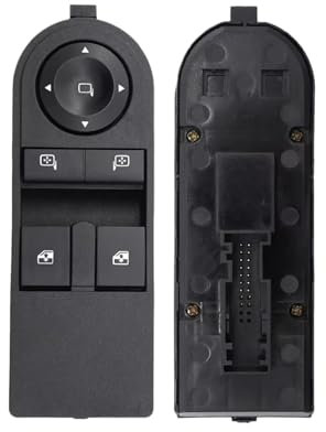 Elevalunas Interruptor Botón interruptor control ventanilla eléctrica 13228879 13228877 13228709 para Opel para Astra H Zafira Kombi para Vauxhall para Astra Astravan Zafira Control Ventana eléctrica(