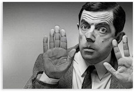 Mr. Bean Filmplakat Leinwand Kunst Bild Wandkunst Wohnzimmer Schlafzimmer Dekor 20x30cm