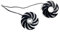 90MM Video Card Cooler Fan GPU Replacement for RTX 3060 3070 3080 3090 3060Ti 3070TI GAMING X TRIO Graphics Card Computer cooling part(2pcs)