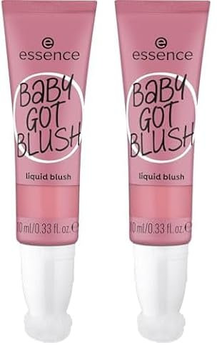 essence BABY GOT BLUSH liquid blush, Rouge, Nr. 30, Nude, Expressergebnis, schnelltrocknend, natürlich, vegan, ölfrei, ohne Parabene, ohne Mikroplastikpartikel, 2er Pack (10ml)