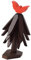 Pitycbo Base in Legno a Forma di Albero per Natale, sottobicchiere Decorativo, Top Rosso