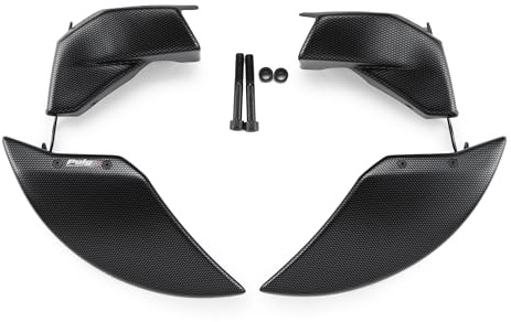 Puig 22076C Brake cooler in ABS with robust metal supports, reduces the temperature of calipers and discs, improves aerodynamics and provides safety, Carbon Look.