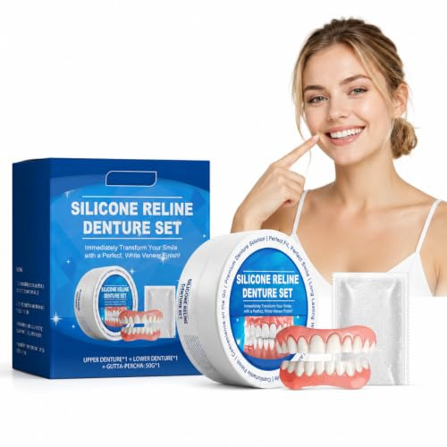 Prothèse Dentaire Silicone Bikenda Pour Hommes Et Femmes, Dentier Silicone Léger, Pose Rapide, Solution Esthétique Pour Photos, Sorties Et Rendez Vous (1 Pcs)