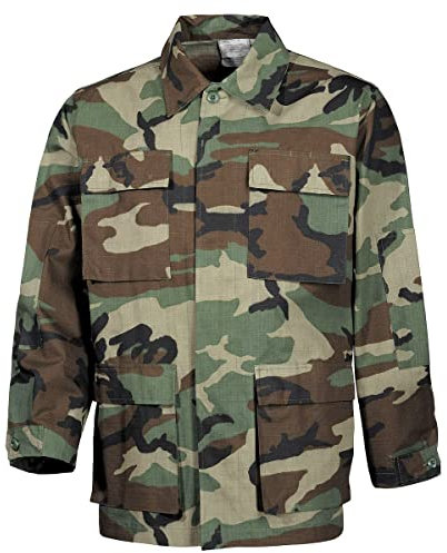 MFH Giacca da campo US BDU in Ripstop - Woodland Camo taglia M