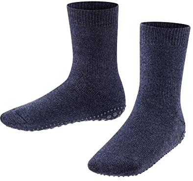 FALKE Unisex Kids Catspads K HP Cotton Wool Grips On Sole 1 Pair Grip socks, Blue (Dark Blue 6680), 3-5.5