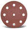 MENZER Red Klett-Schleifscheiben, 125 mm, 9-Loch, f. Exzenterschleifer, Normalkorund (50 Stk.) K120