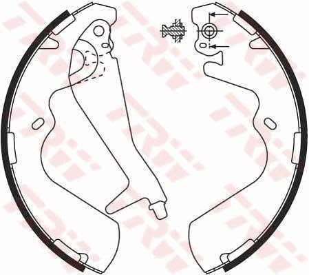 TRW Automotive AfterMarket GS8696 Brake Shoe