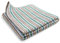 Sonnenstrick Erstlingsdecke/Babydecke/Kuscheldecke/Strickdecke aus 100% Bio Baumwolle kba made in Germany 80 x 80 cm gestreift grün