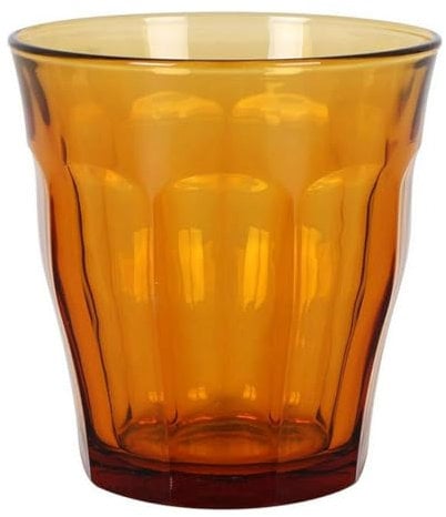 Duralex 5152231 Set de Vasos, Vidrio Templado, Ámbar, 4 Unidad (Paquete de 1), 4