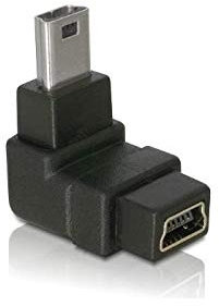 DeLOCK 4X Adapter USB-B mini 5pin Stecker/Buchse 90°gewinkelt - Art. 65097
