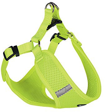 Nobby Geschirr Mesh Reflect, neon gelb B: 20mm, L: 58-69cm + 54cm, 1 Stück