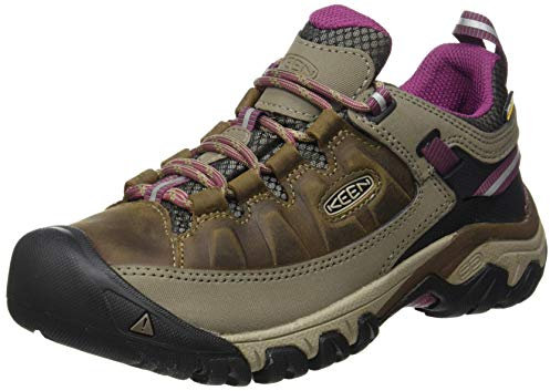 KEEN Women's Targhee 3 Waterproof Hiking Shoe, Weiss Boysenberry, 7 UK